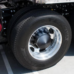 Axle Covers Black Front and Rear Set with Hubcaps for Semi Truck (—)
