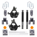 2" Front 4" Rear Drop Kit for GMC Sierra 1500 2WD (1999–2006) Spindles Shocks Brackets