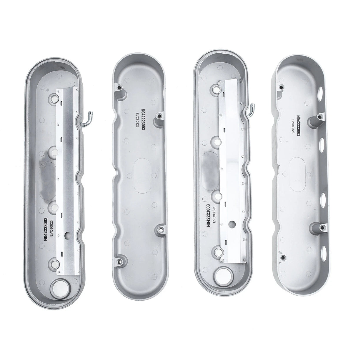 Silver Engine Valve Covers for Chevy LS Series (2001–2023)