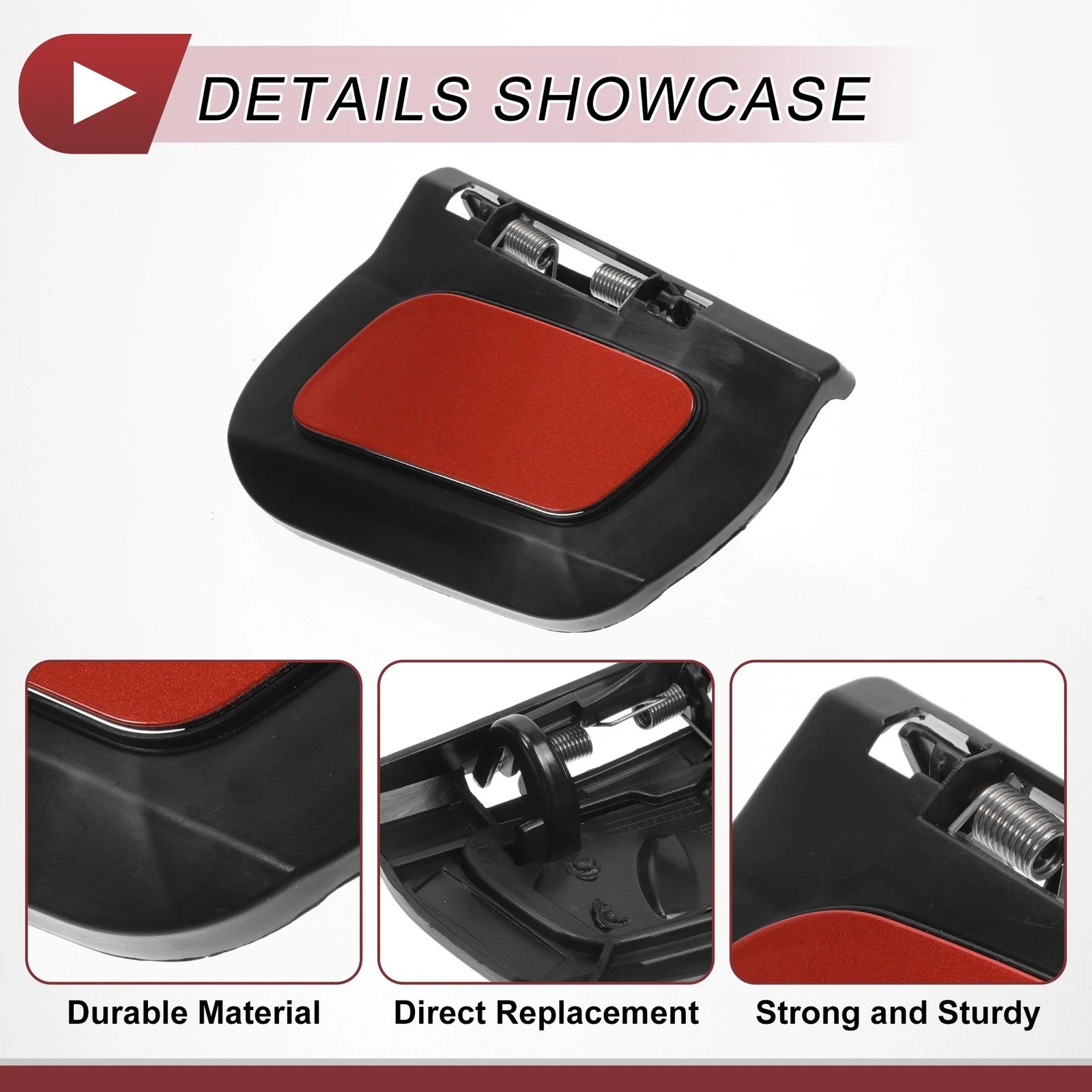 Front Left Washer Nozzle Cover Cap for Mercedes-Benz GLA45 AMG (2015–2019) Red