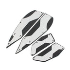 Silver Aluminum Floorboard Foot Pedals for Yamaha XMAX 250 300 400 (2017-2023)