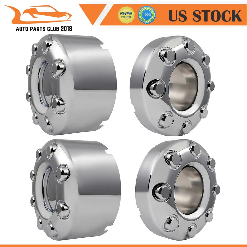 Set of 4 Chrome Wheel Center Cover Hub Caps for Ford F-250 F-350 (2005–2016)