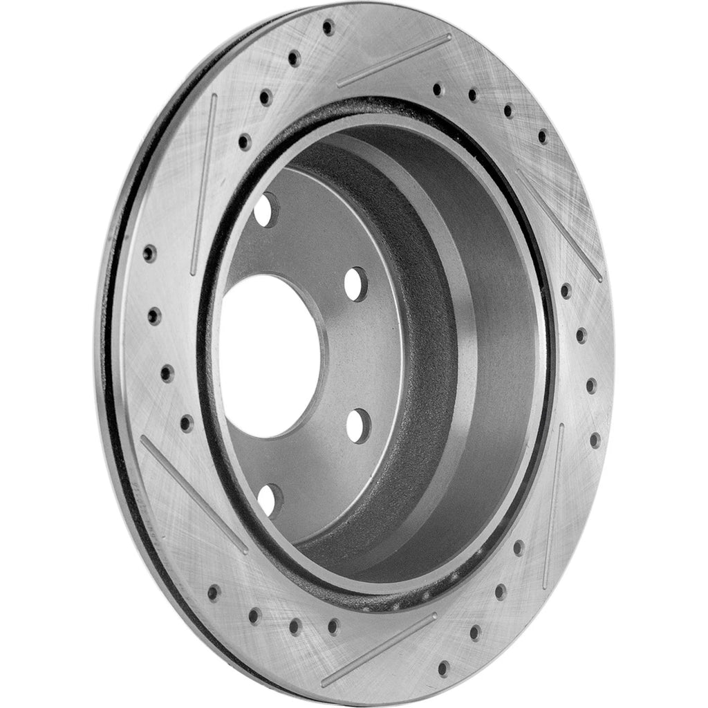 Set of 2 Cross-Drilled Slotted Disc Brakes for GMC Yukon XL 1500 (2000–2002)