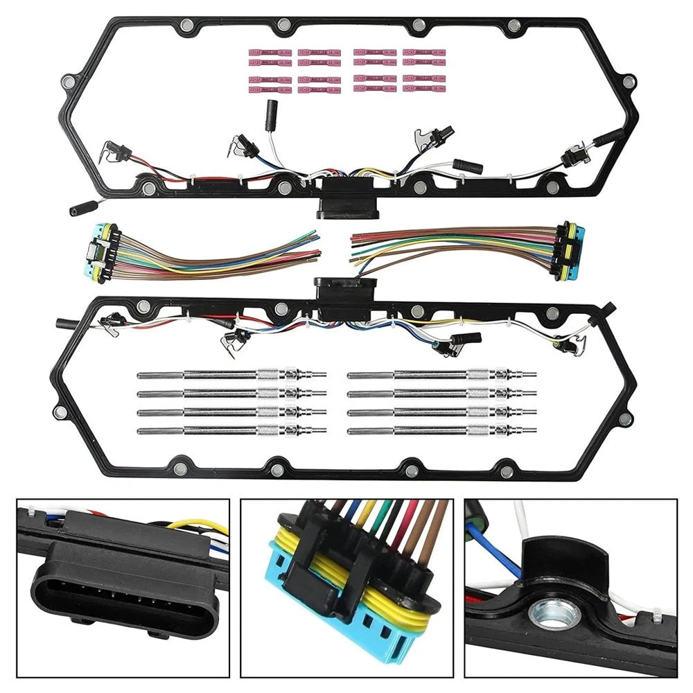 Valve Cover Gaskets & Harness for Ford 7.3L Powerstroke Diesel (1998–2003)