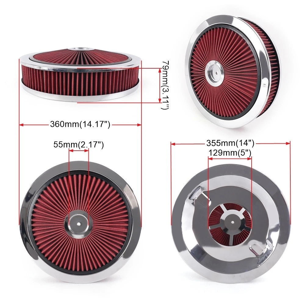 Air Cleaner Set for Super Flow Washable (14 In. x 3 In.)