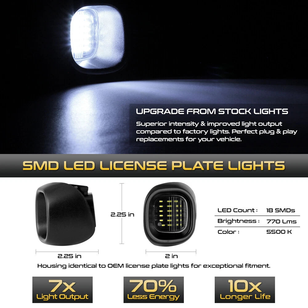 LED License Plate Light for Chevy Blazer S10 GMC Jimmy (1998–2005)