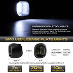 LED License Plate Light for Chevy Blazer S10 GMC Jimmy (1998–2005)