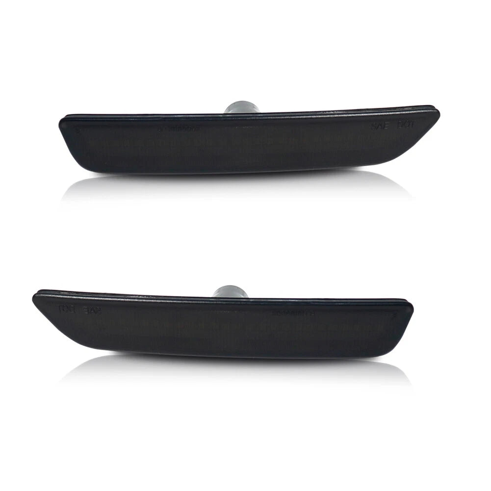 2X Smoke Lens Front Side Bumper Marker Light Housings for Ford Mustang (2010–2014)