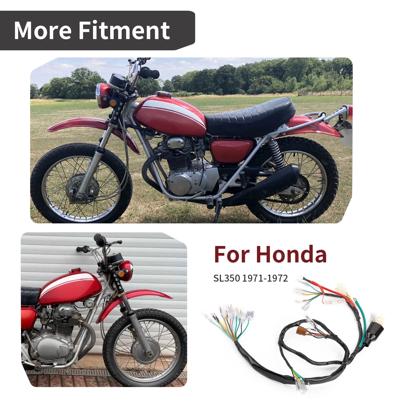 Wiring Harness for Honda SL350 K1 & K2 (1971–1972) 32100-340-000