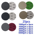 25PC Sanding Discs for DA Disc Sander (Wet & Dry)