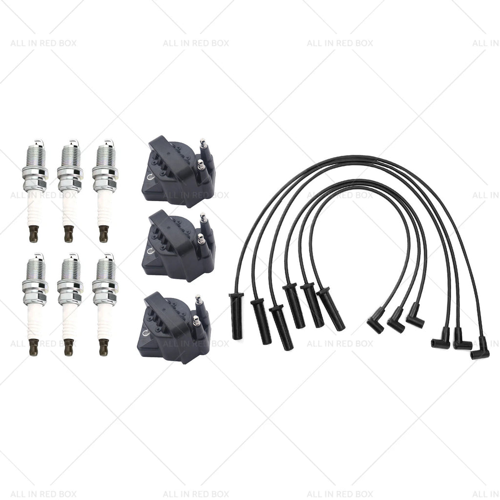 3 Pack Ignition Coils + 6X Leads for Holden Statesman Commodore 10467067