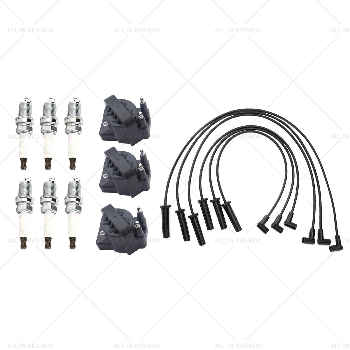 3 Pack Ignition Coils + 6X Leads for Holden Statesman Commodore 10467067
