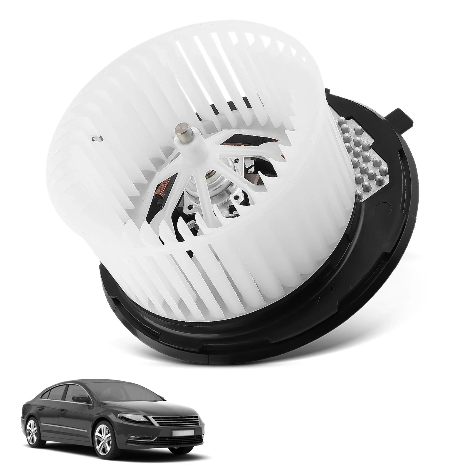Heater Blower Motor with Fan Cage for Audi A3/TT, VW Jetta/Passat (2005–2020)