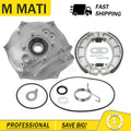 Rear Brake Backing Plate w/Shoes Kit for Honda Rancher 420, Foreman 500, 520 (2014–2024)
