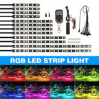 12Pcs RGB LED Under Glow Light Strip Kit for Motorcycle