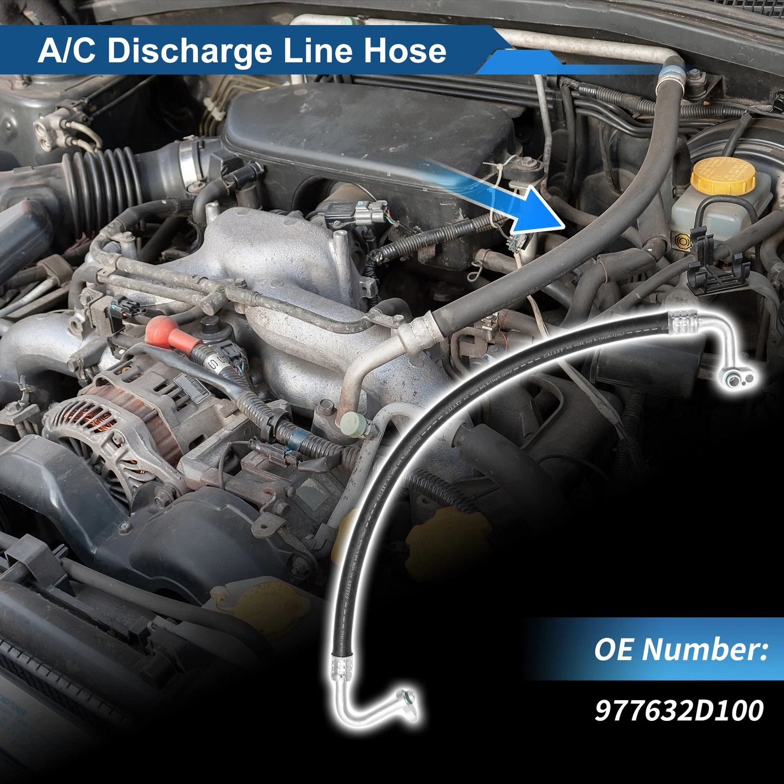 A/C Refrigerant Liquid Hose for Hyundai Elantra (2001–2006) No. 977632D100