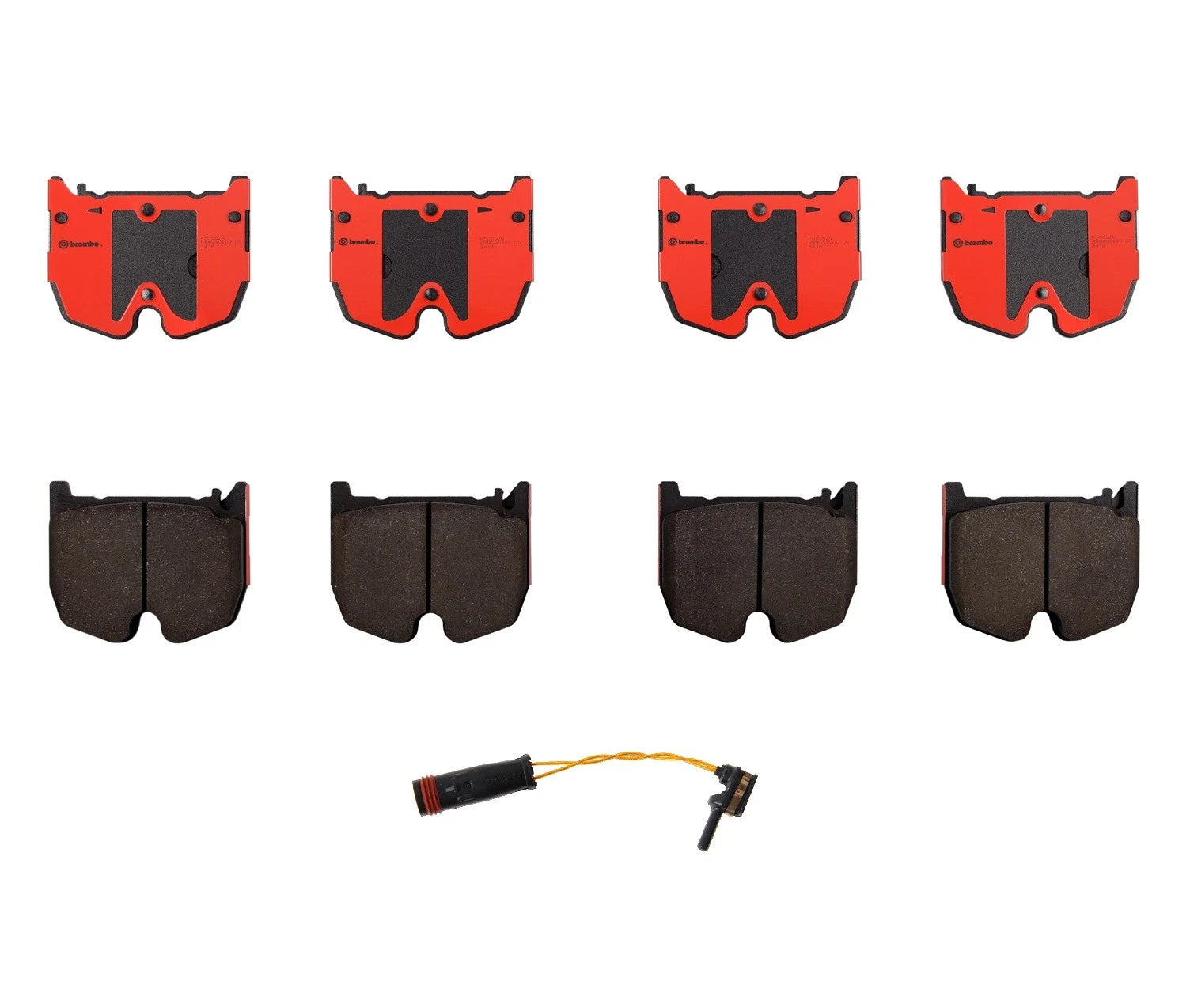 Front Ceramic Brake Pad Set with Wear Sensor for Benz W211 W220 W215 W230