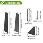 10 Pcs Pillar Window Trim for Chevy Cruze (2011–2015) Carbon Fiber Black