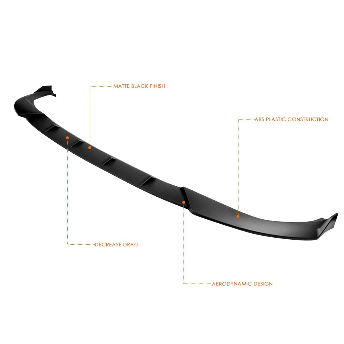 Matte Black Front Bumper Spoiler Lip for BMW G20 3-Series (2019–2021)