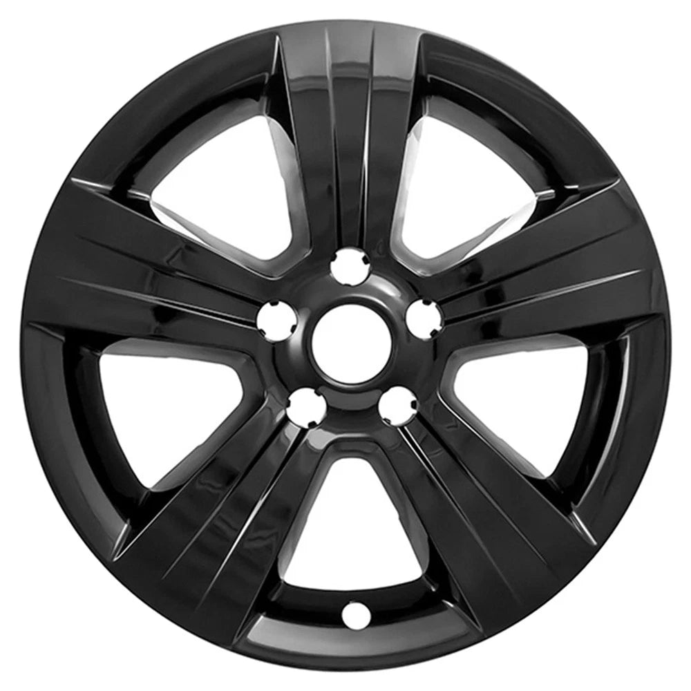 Wheel Skins Hub Caps Gloss Black 17 Inch for Jeep Patriot Compass (2011–2017)