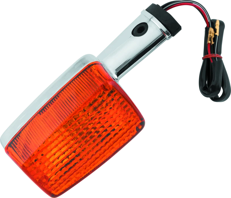 BikeMaster Front Turn Signal with Lens and Bulb for Honda CB650, Gold Wing (1979–1983)
