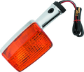 BikeMaster Front Turn Signal with Lens and Bulb for Honda CB650, Gold Wing (1979–1983)
