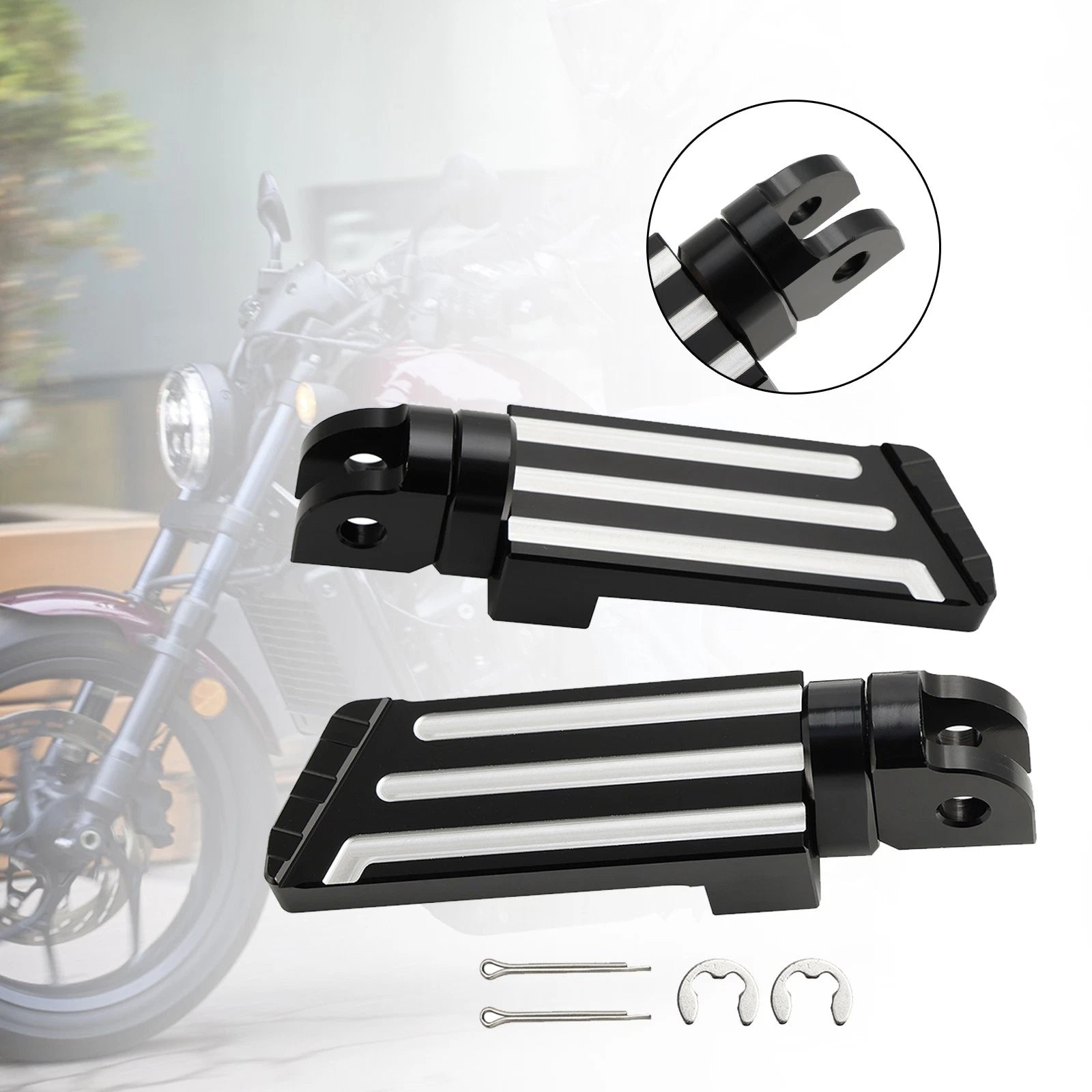 Front Footrests Foot Pegs for Rebel 1100 CM1100 CMX 1100 DCT/MT (2021–2023)