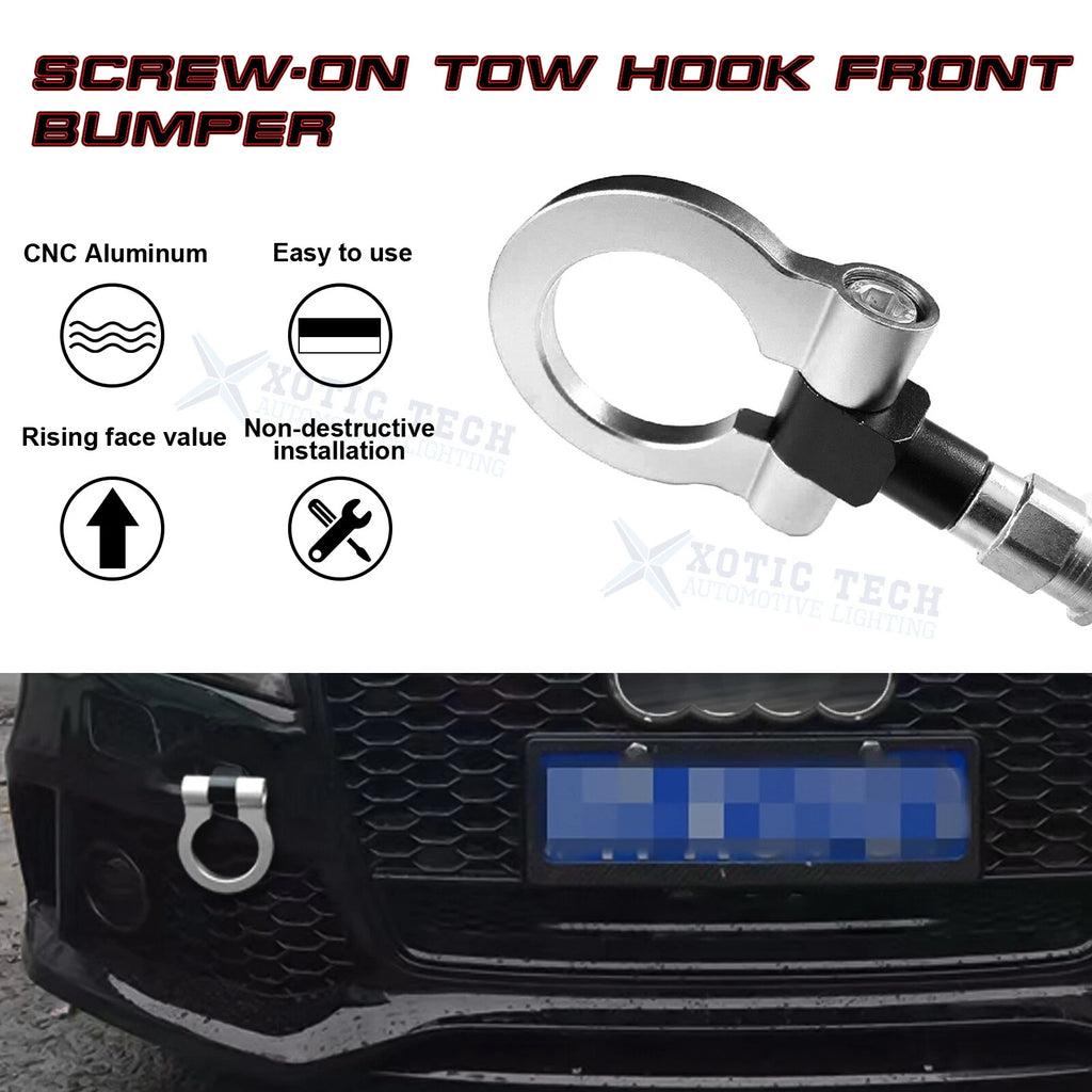 Anodized Alloy Silver Tow Hook for Audi A4 A5 A7 B8 RS7 S4 S5 (2010-2019)