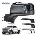 Side Mirror for Chevy Silverado 1500 (2019–2024) W/LED Lamp, Heated, 8 Pins