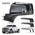 Side Mirror for Chevy Silverado 1500 (2019–2024) W/LED Lamp, Heated, 8 Pins