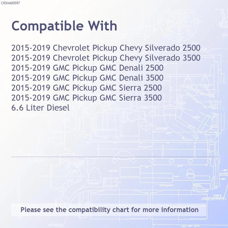 Replacement A/C Compressor for 2015-2019 Chevrolet Silverado 2500