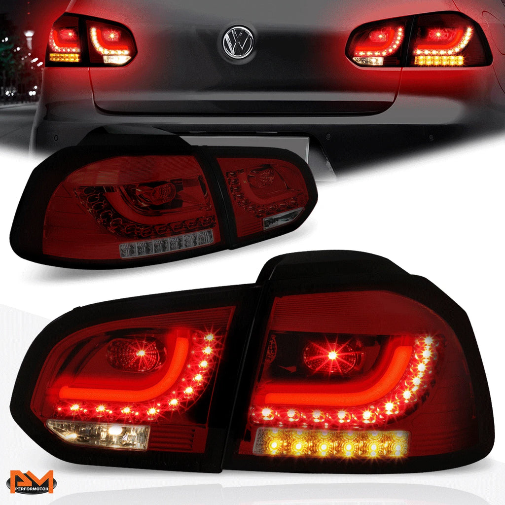 3D LED Bar Tail Light Brake/Reverse Lamp for VW Golf Hatchback (2010–2014)
