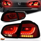 3D LED Bar Tail Light Brake/Reverse Lamp for VW Golf Hatchback (2010–2014)