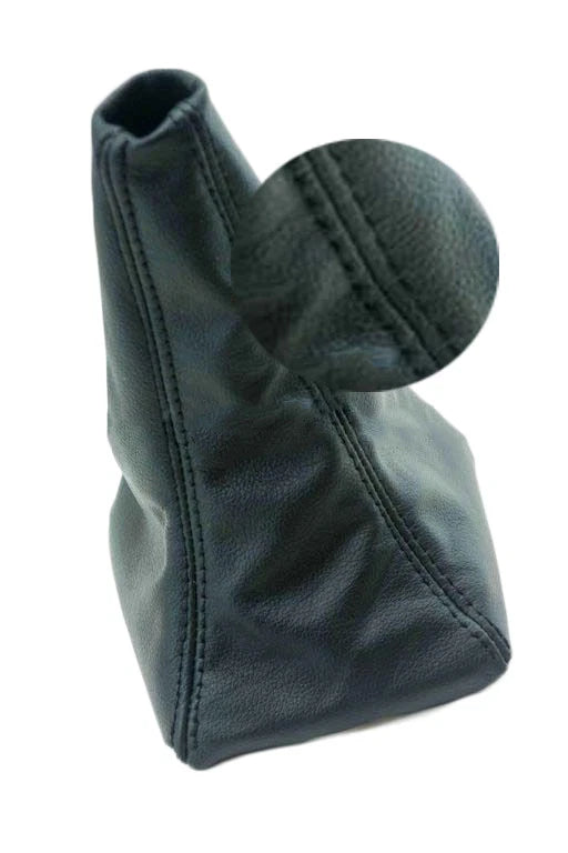 Manual Shift Boot for Subaru Forester (2003–2008) Black Leather Stitch