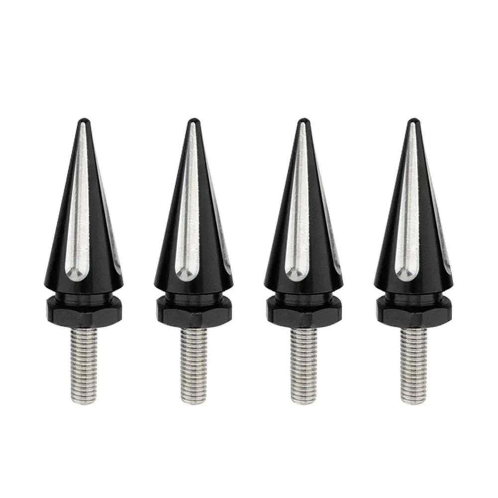 4 x Black Spike Windscreen Screw Bolts for Harley Touring Road Glide (1998-2025)