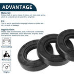 Set of 5 Oil Seal Rotary Shaft Seal NBR Rubber 25x45x10mm