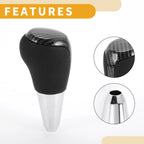 Automatic Gear Shifter Knob for Toyota Prius C (2012–2017) Black Plastic Faux Leather
