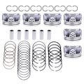 6X Pistons & Rings Set STD for Audi A6 A7 Q8 S4 VW Porsche 3.0 EA839 (2019–2023)