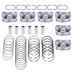 6X Pistons & Rings Set STD for Audi A6 A7 Q8 S4 VW Porsche 3.0 EA839 (2019–2023)