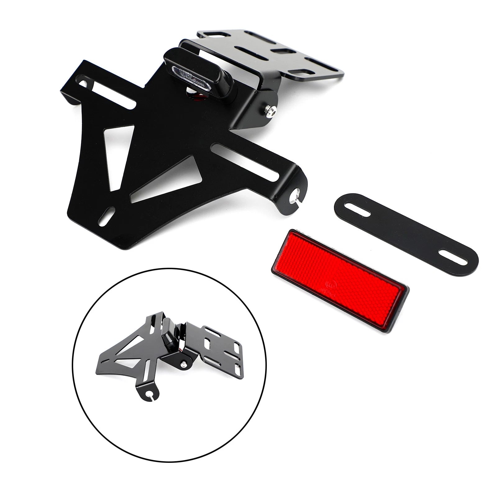 Adjustable Angle License Plate Frame Holder for Motorcycle