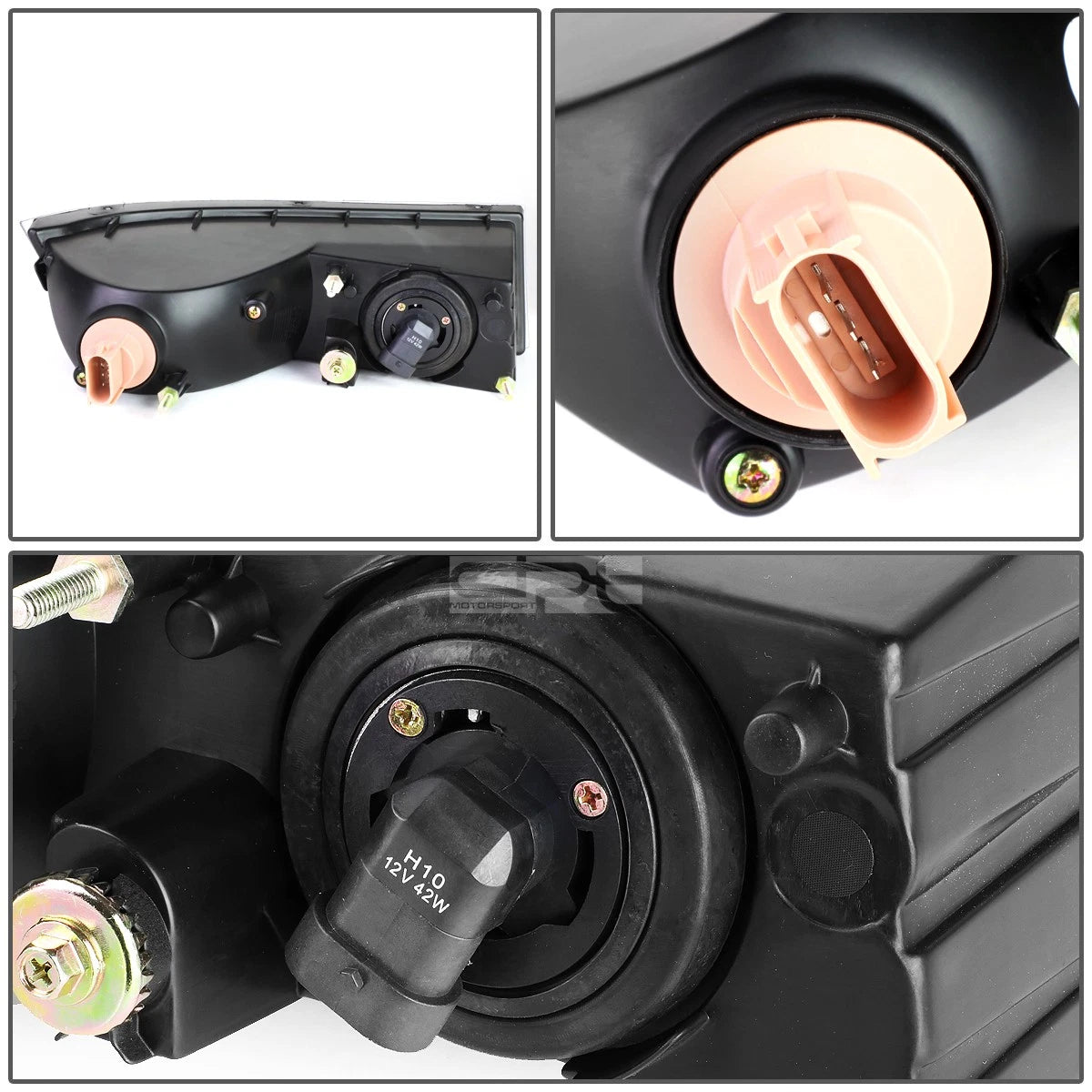 Fog Light Lamp Pair for Cadillac Escalade (2007–2014) Amber Lens OE Fitment