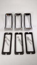 Tail Light Bezels with Black Insert for Ford Mustang (1967–1968)