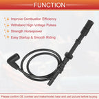 6 Pcs Ignition Coil Spark Plug Wire No. 021905430DA for Volkswagen Jetta 