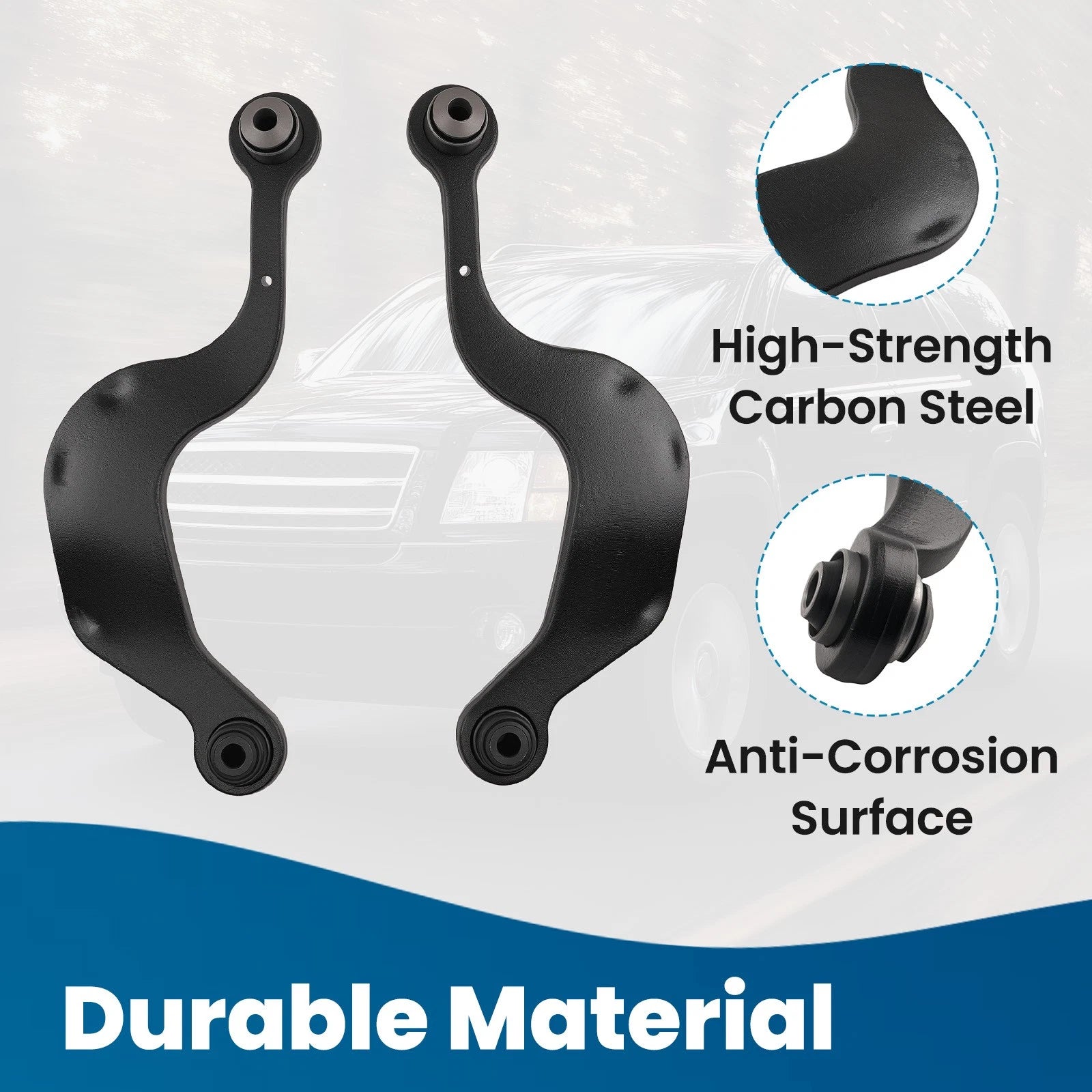 Set of 4 Rear Upper Control Arms for GMC Acadia 2007–2016, Chevy Traverse 2009–2017