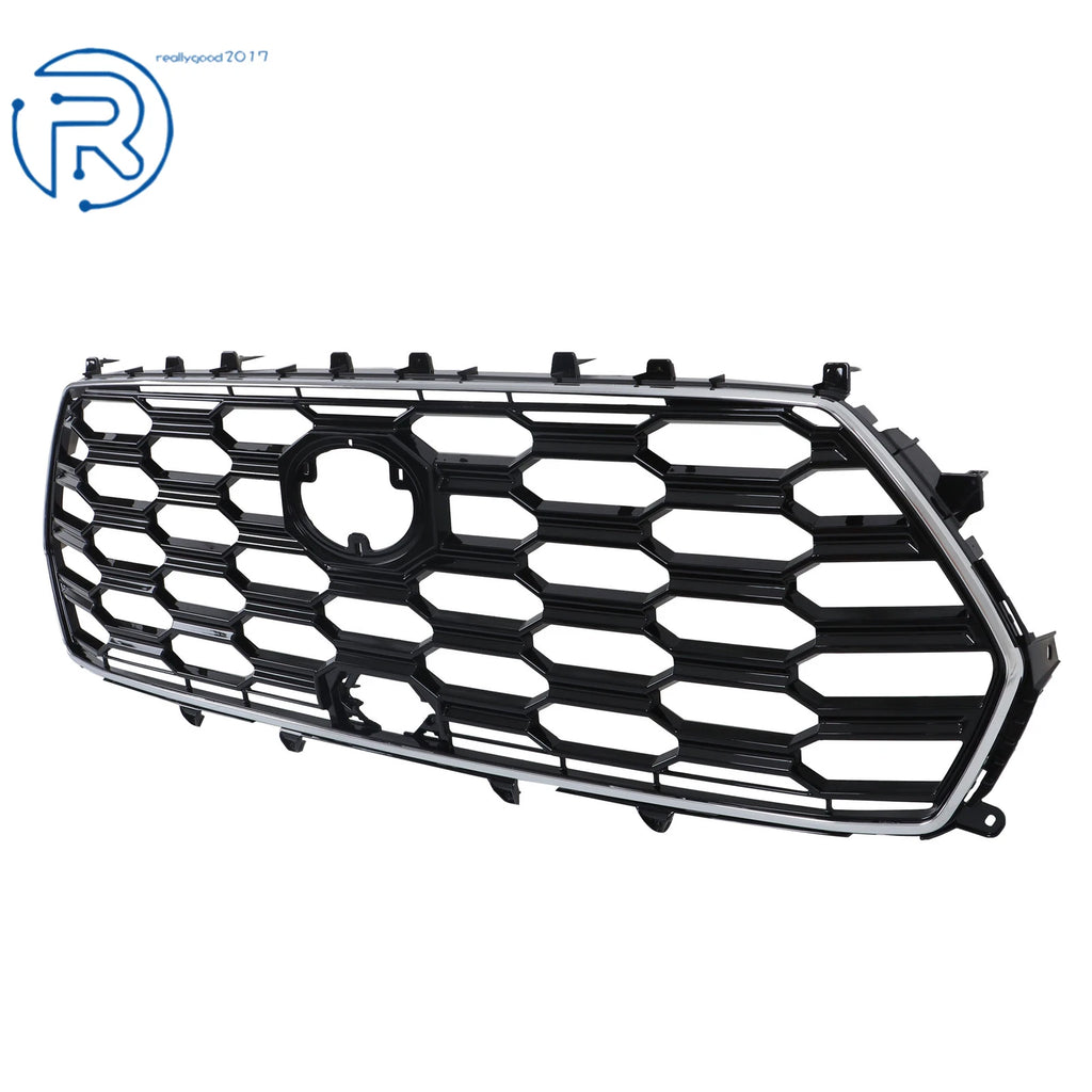 Front Bumper Grille for Toyota Sequoia (2023-2024) Black Chrome