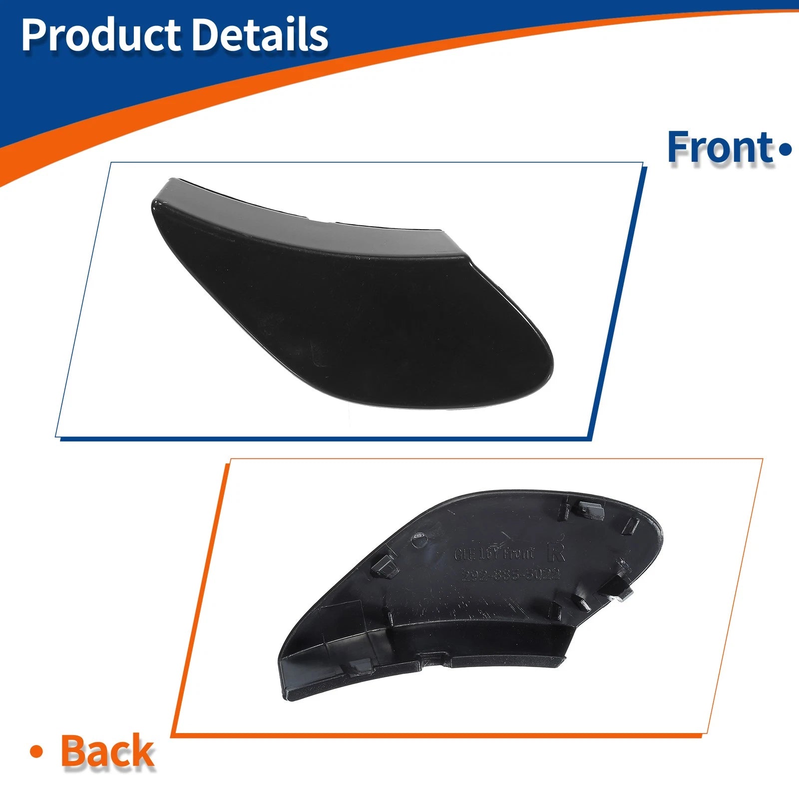 Tow Hook Cover for Mercedes-Benz GLE (2016–2023) No.A2928855022 Unpainted