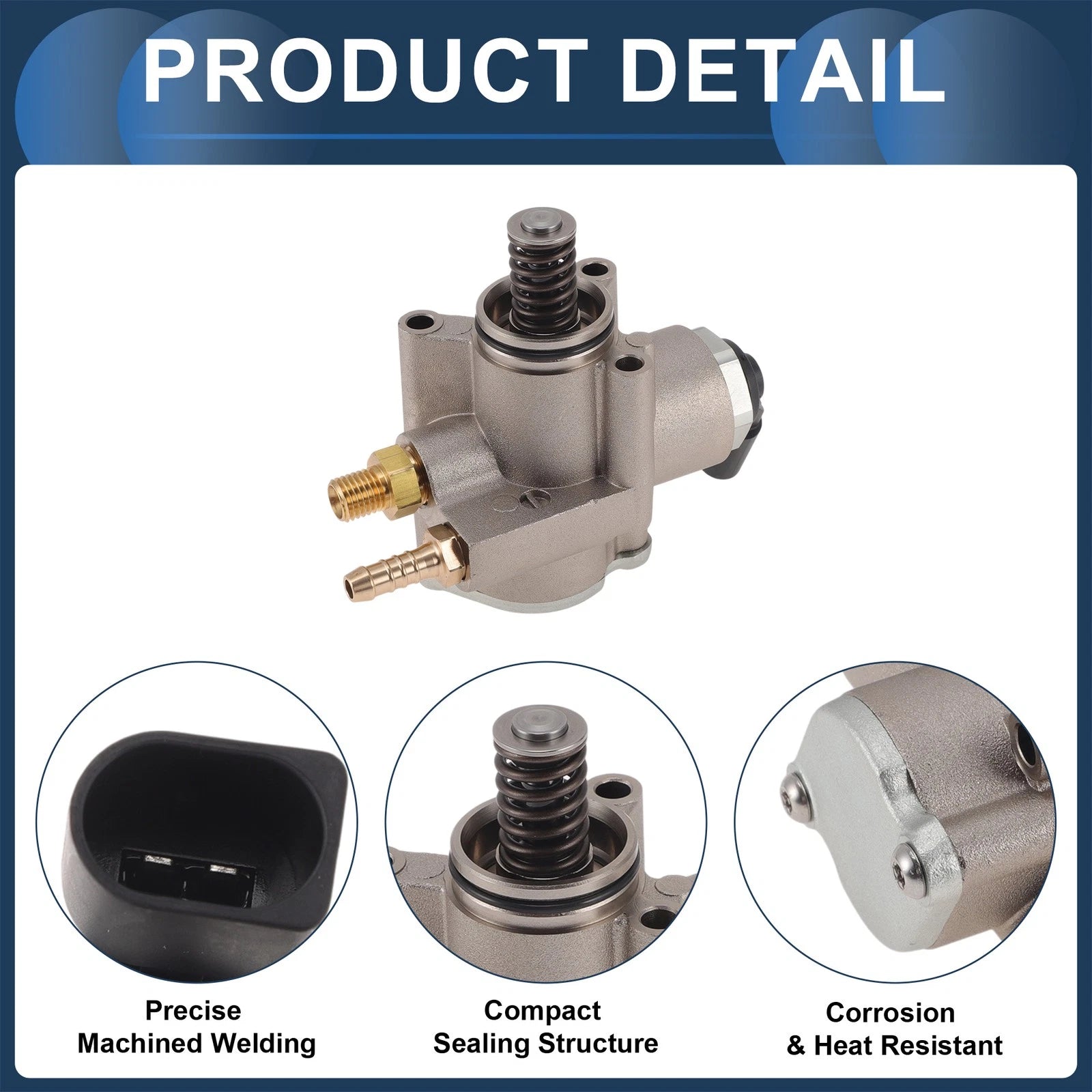 High Pressure Fuel Pump for Volkswagen CC (2009–2011) Passat (2008) No. 03H127025E