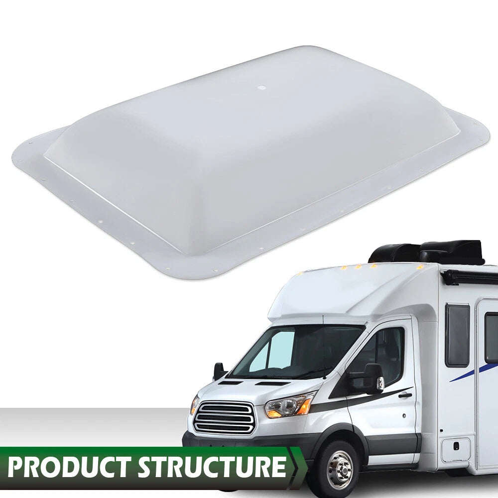 14" x 22" White Skylight Cover for RV Camper Trailer