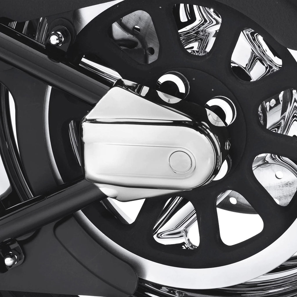 Chrome Rear Axle Covers for Harley Heritage Softail Deluxe (2008–2017)