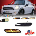 Union Jack Smoke Amber LED Front Side Marker Light for Mini Cooper (2011–2016)